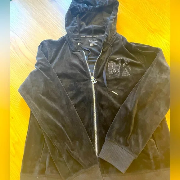 Calvin Klein Jackets Coats Nwot Calvin Klein Velour Track
